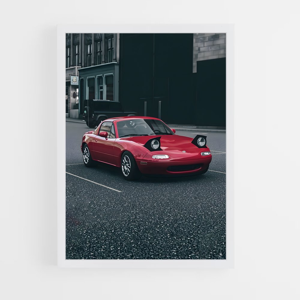 Poster Mx- Route – affiche Mazda (vue 3)
